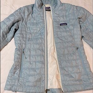 Patagonia Nano Puff light blue jacket - size medium